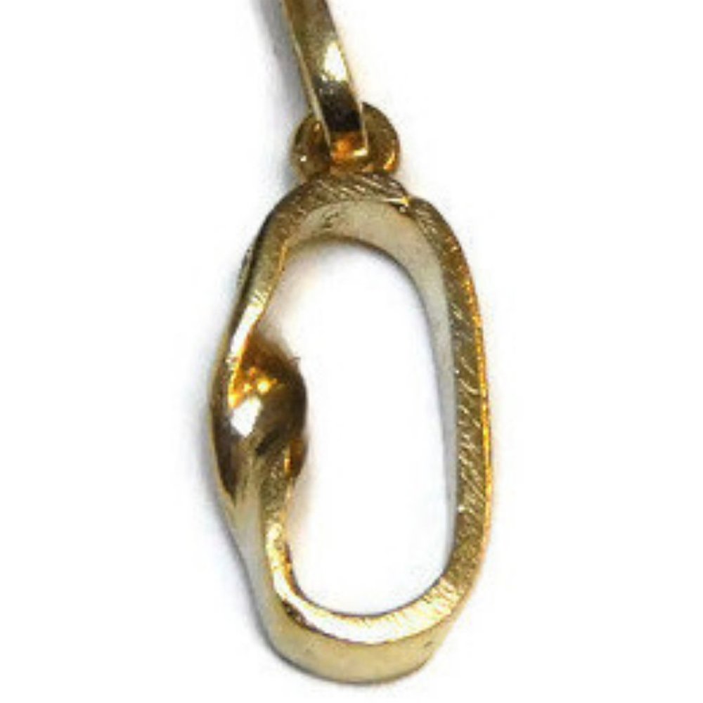 Small Infinity Band Charm Pendant 14k Yellow Gold!! - Picture 2 of 5